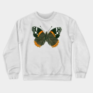 Admiral butterfly ink illustration Crewneck Sweatshirt